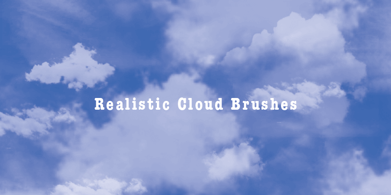 16 Free Realistic Cloud Brushes for Photoshop (Editable)
