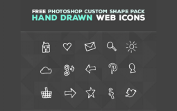 Free Hand-Drawn Web Icons Download for Photoshop