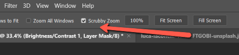 how to zoom in and out in photoshop 12